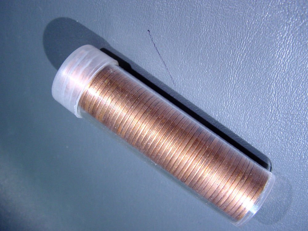 1963 Canada Uncirculated Red Cents Full Roll of 50 Brilliant Uncirculated BU