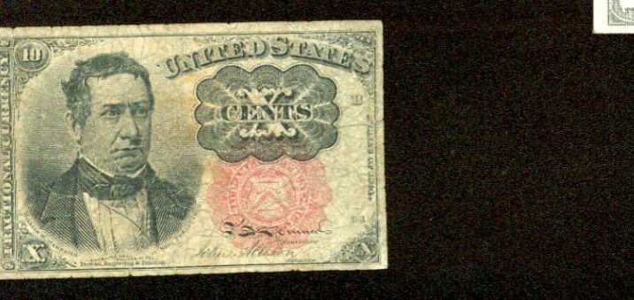 US Fractional Currency 10 cents note FR-1264 Series of 1871 x
