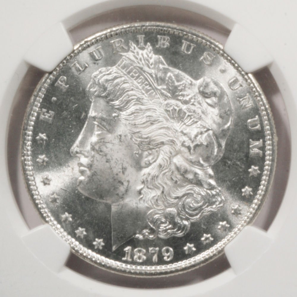 1879 S Morgan Silver Dollar NGC MS63 LUSTER !