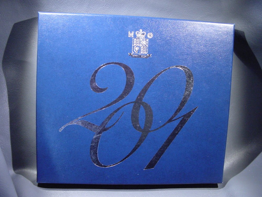 2001 United Kingdom Proof Set in Original Packaging with COA KM#PS129