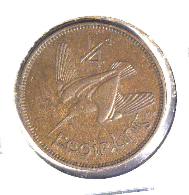 1932 Ireland Farthing Coin KM#1 UNCIRCULATED Irish Harp and Bird