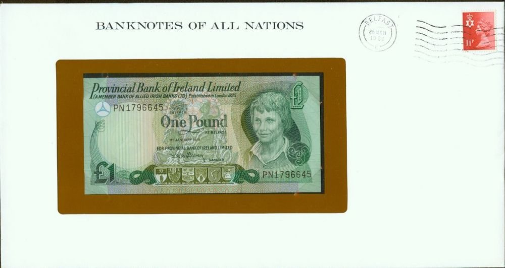 1979 Northern Ireland 1 pound note Pick#247b CRISP UNCIRCULATED ! Sealed
