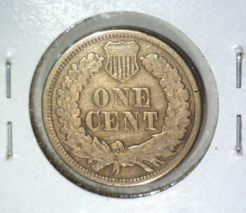 1863 Indian Head Cent Fine Details CLEANED