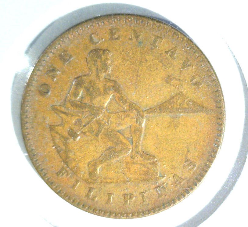 1920 S Philippines Centavo Coin VF condition US Colony Colonial Filipinas