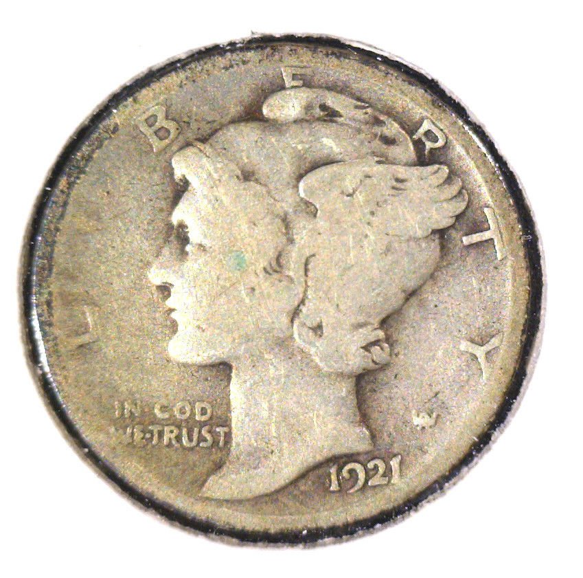 1921 Mercury Dime Winged Liberty Good Condition KEY DATE