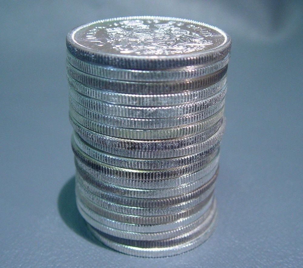 1961-65 Canada Mixed Date Roll 20 Silver UNC Proof-like 50 cent coins 6 oz ASW