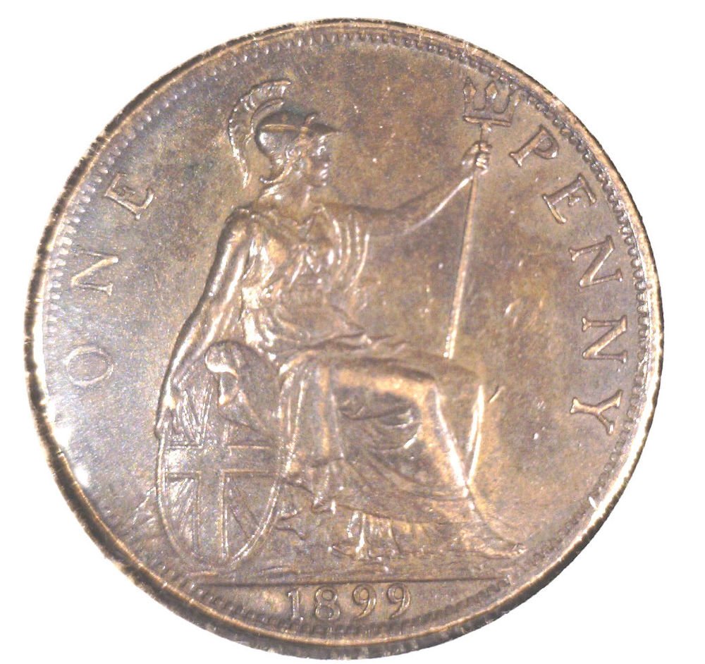 1899 Great Britain Penny KM#790 Queen Victoria