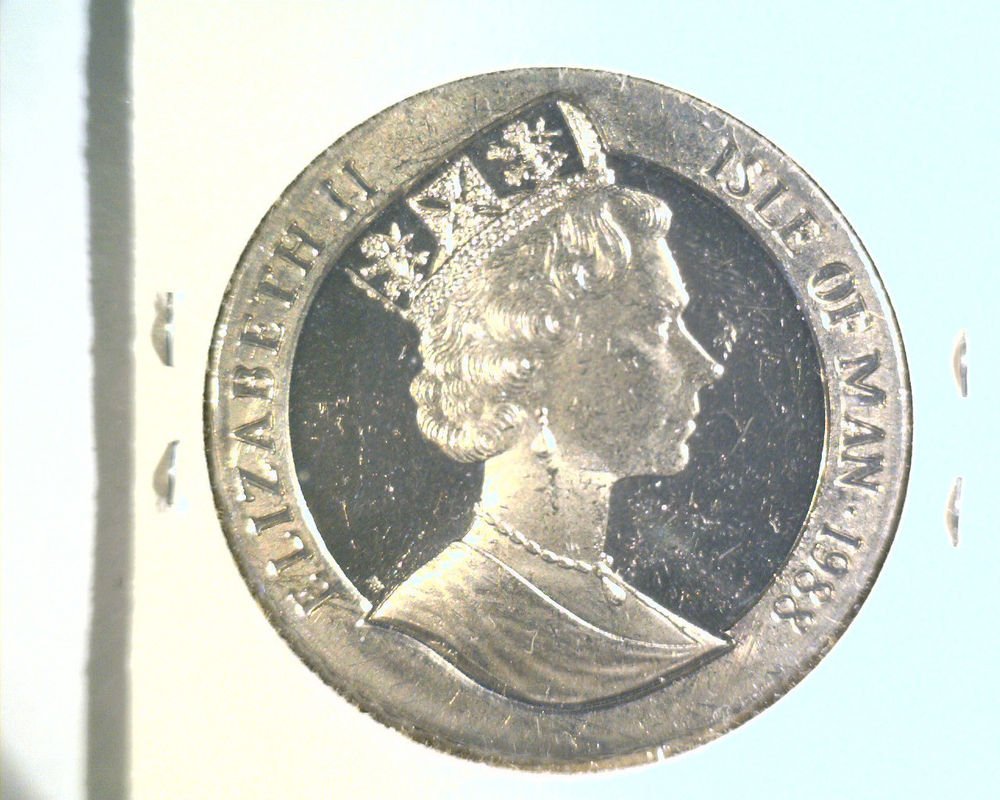 1988 Isle of Man BU Crown Coin Brilliant Uncirculated KM#222 Australia 200 Years