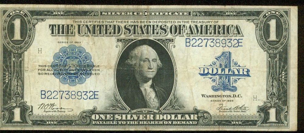 1923 Silver Certificate Blue Seal Large Note FR-238