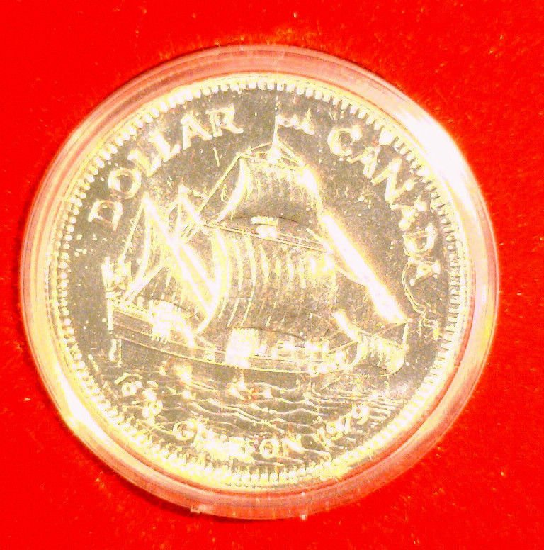 1979 Canada Silver Dollar Bicentennial of HMS Griffon original mint box SHIP