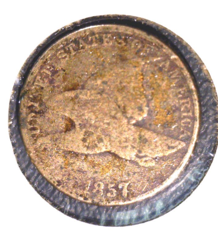 1857 Flying Eagle Cent Good Details Corrosion
