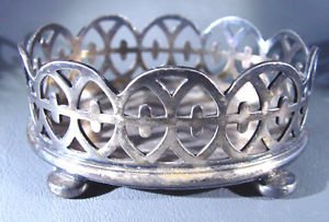 Reed and Barton Silverplated Footed Basket 3-1/4" LX 1-1/4 H X 2-1/4" W 84.6 g