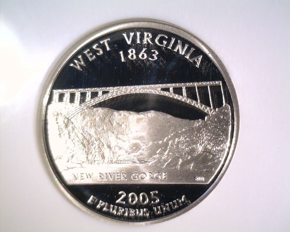 2005 S Silver Proof West Virginia State Quarter NGC PF70 UltraCameo Free US Ship