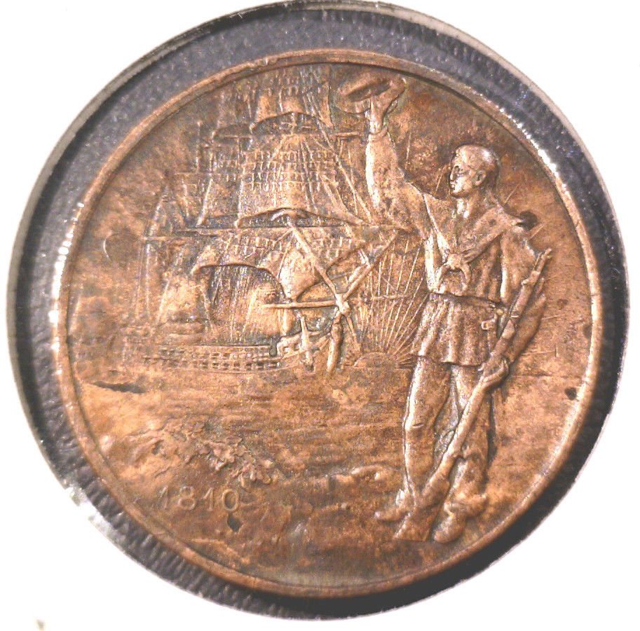 1910 Argentina Copper Medal 100 years of the Argentine Navy 1810-1910 22.8 g