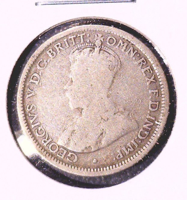 1917 M Australia Silver Sixpence Coin KM#25 .0839 ASW