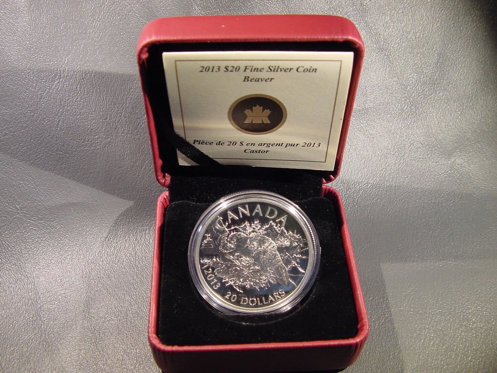 Canada Beaver Silver Proof $20 Coin 2013 * Super Low Mintage !!! # 956 of 8500