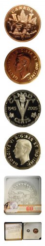 2005 Canada 60th Anniversary VE Day Commemorative Coin & Medallion Set OGP & COA