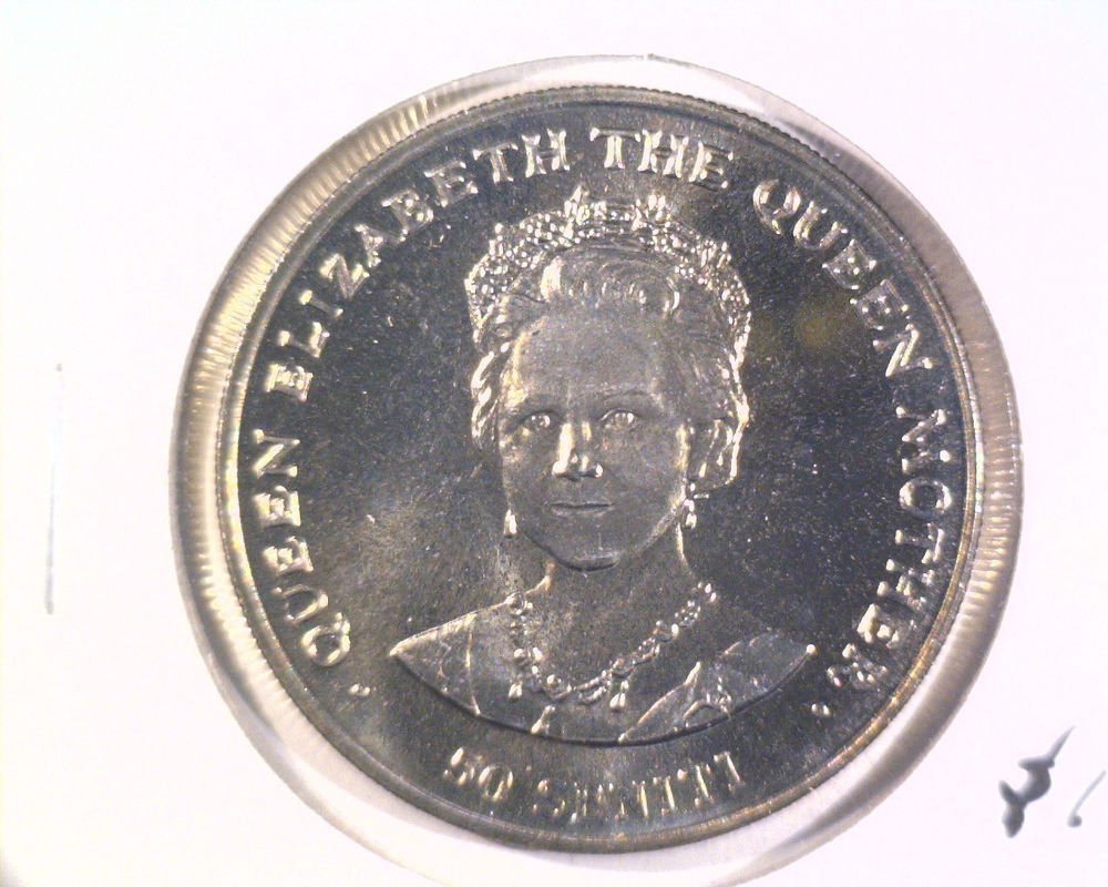 1985 Tonga 50 Senti BU Coin KM#107 The Queen Mother