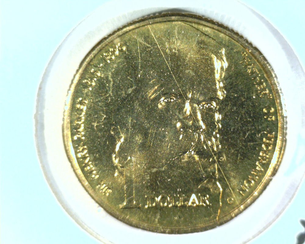 1996 Australia Canberra Dollar Coin KM#310 BU Sir Henry Parkes