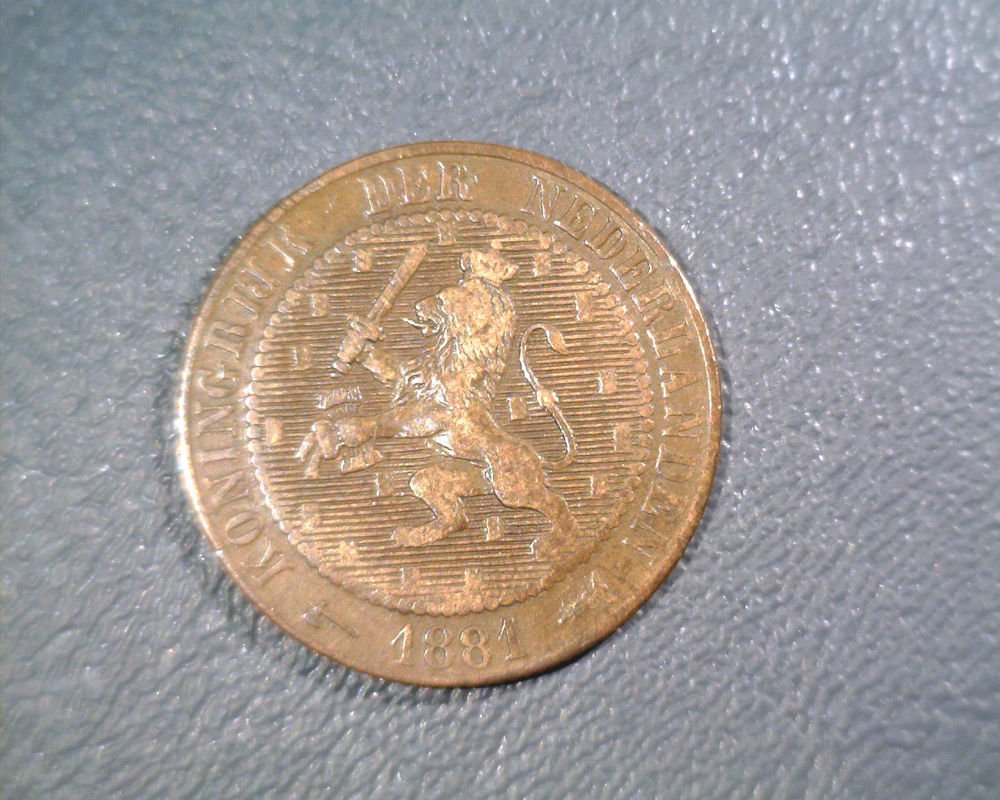 1881 Netherlands 2-1/2 cents Koningrijk der Nederlanden KM# 108.1