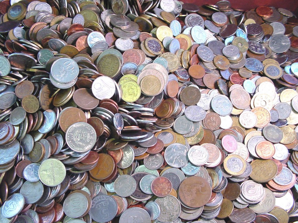 * BULK WORLD COINS *UNSEARCHED 5 pound bag 450-550 coins *Explore The World !