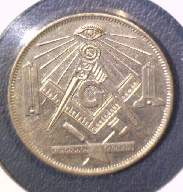 Masonic Engravable Token Mason Emblems with space for member and lodge info