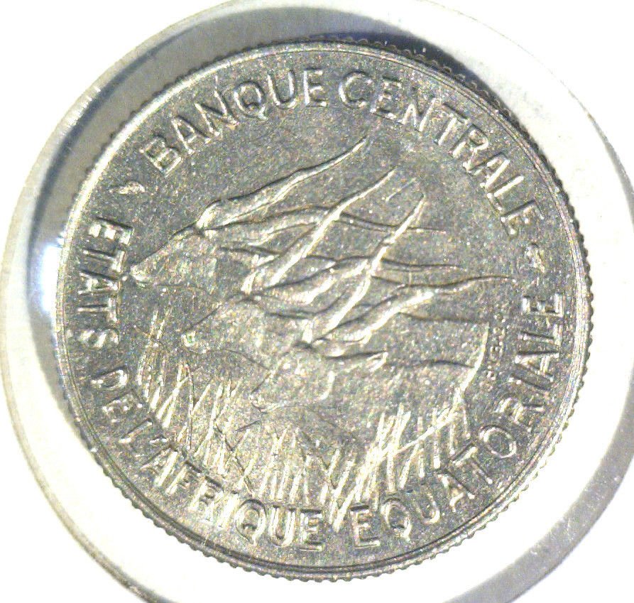 1966 Equitorial African States 100 Francs Coin KM#5 UNCIRCULATED WILDLIFE ELAND