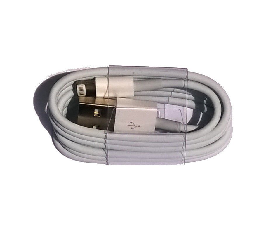White 8 Pin USB Charge & Data Sync Cable Cord for iPhone 5 5S 5C IOS 7 Certified