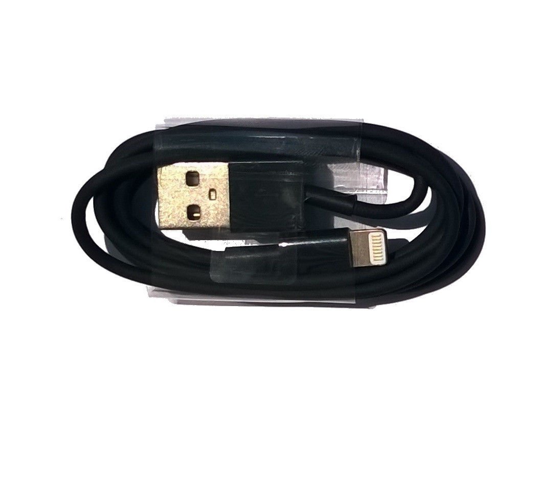 Black 8 Pin USB Charge & Data Sync Cable Cord for iPhone 5 5S 5C IOS 7 Certified