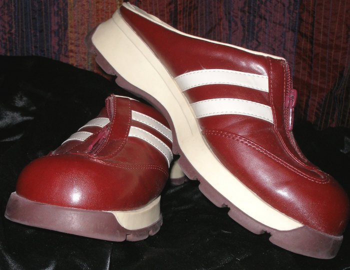 Sporty red backless shoes size 7.5