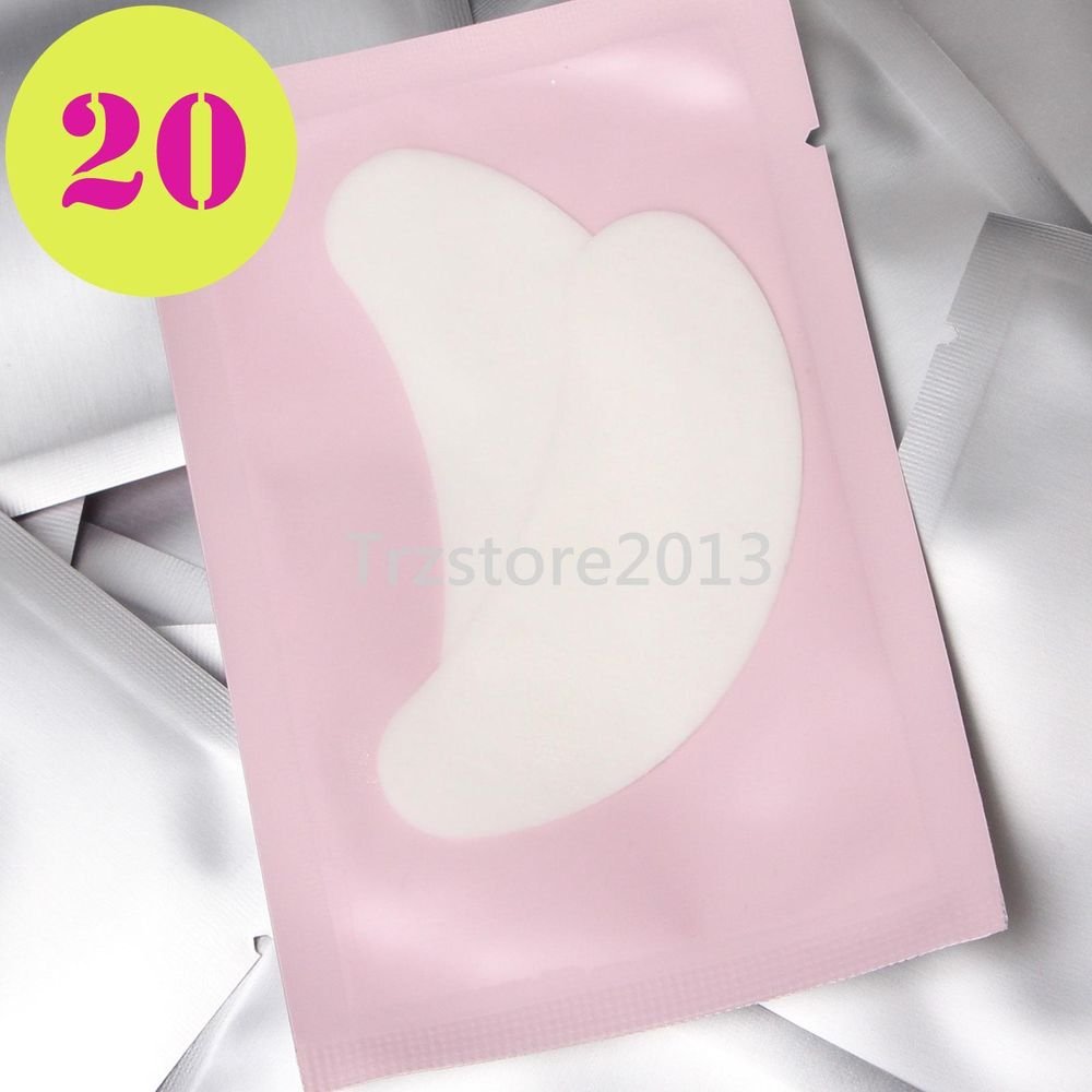 20 X Under Eye Pad Patch Lint Eyelash Lashes Extension Eyelashes Graft Tools