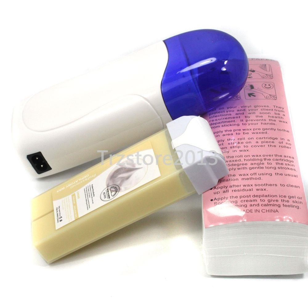 New Roll-On Depilatory Heater Cream Wax Waxing Paper Hair Removal Tool Kit