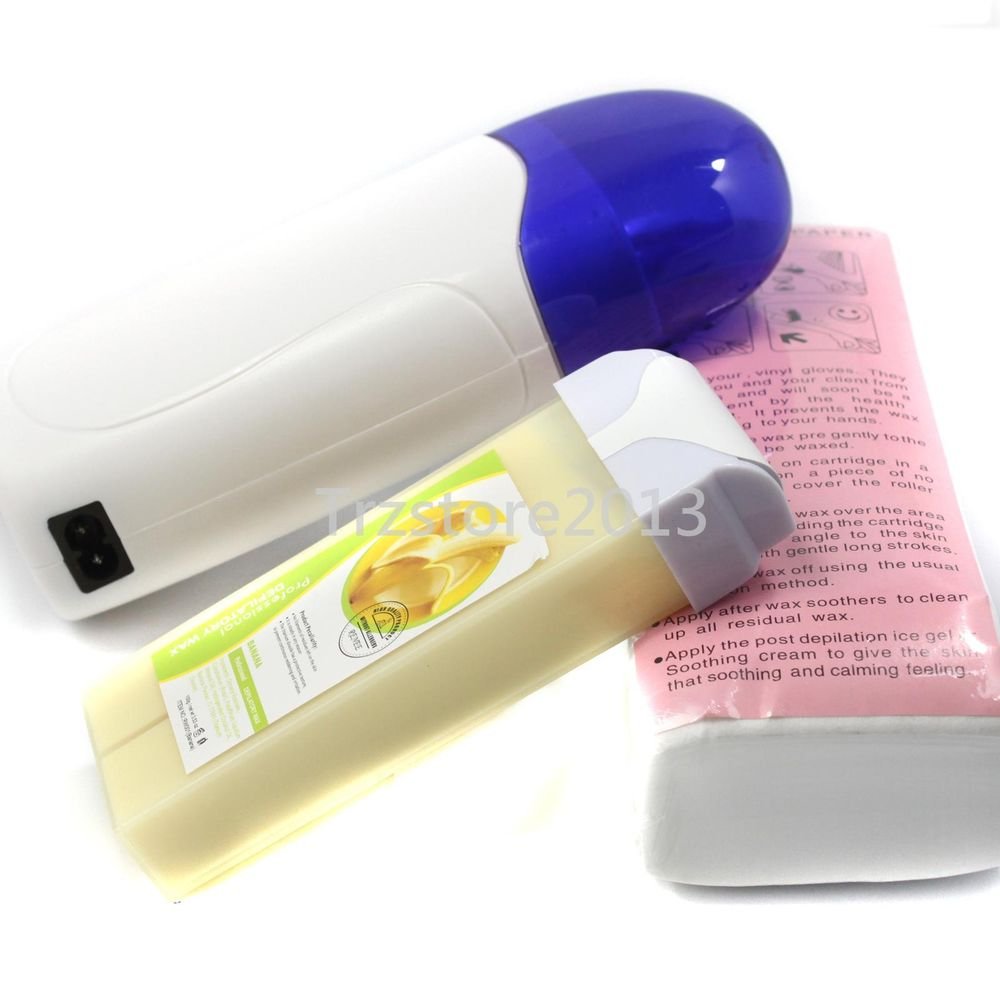 New Roll-On Depilatory Heater Banana Wax Waxing Paper Hair Removal Tool Kit