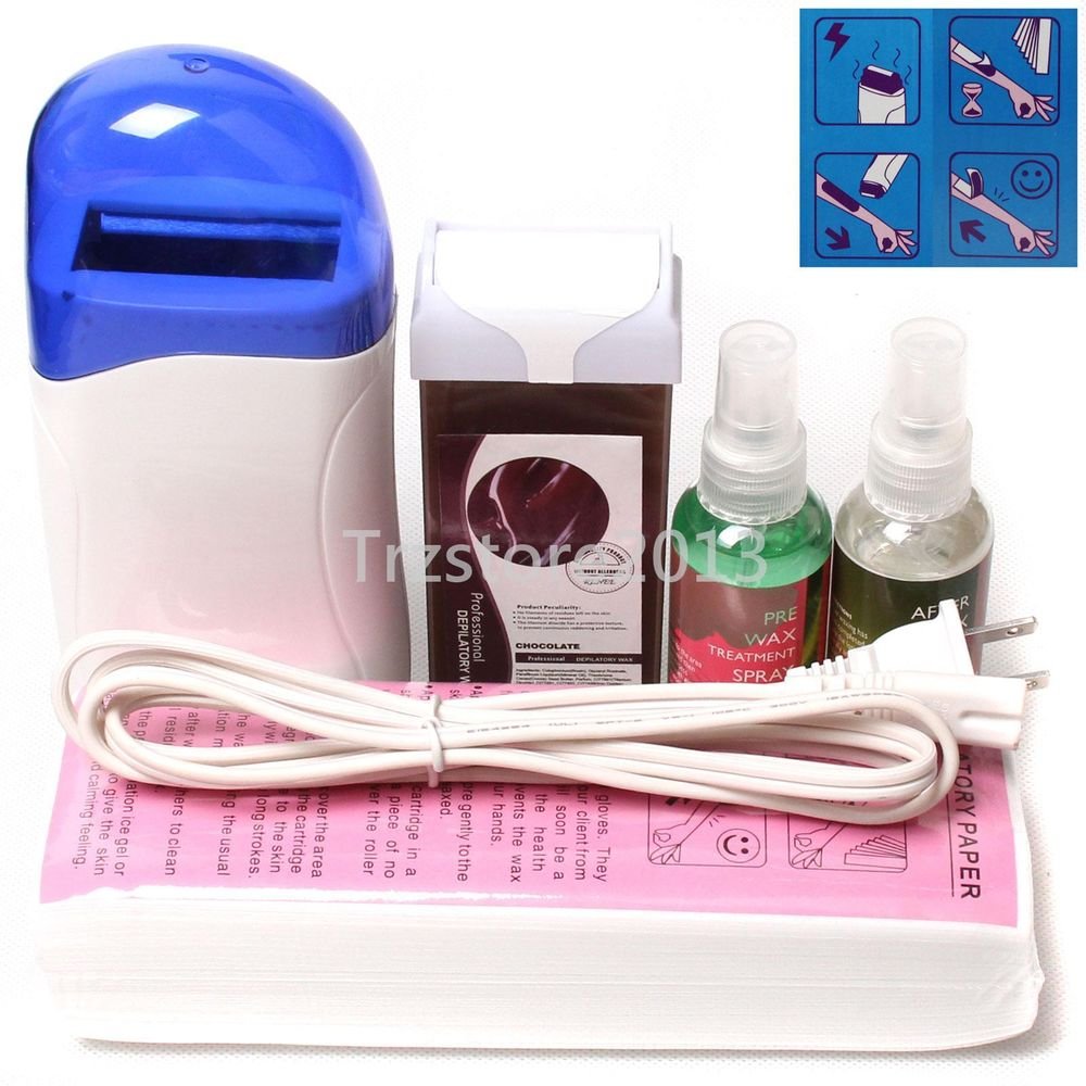 New Hair Removal Roll-On Depilatory Waxing Heater Before Wax Treatment Spray Kit