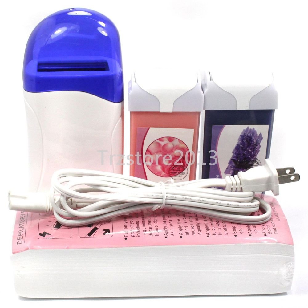 Hair Removal Roll-On Depilatory Heater Wax Roller Waxing Carriage Strips Rose