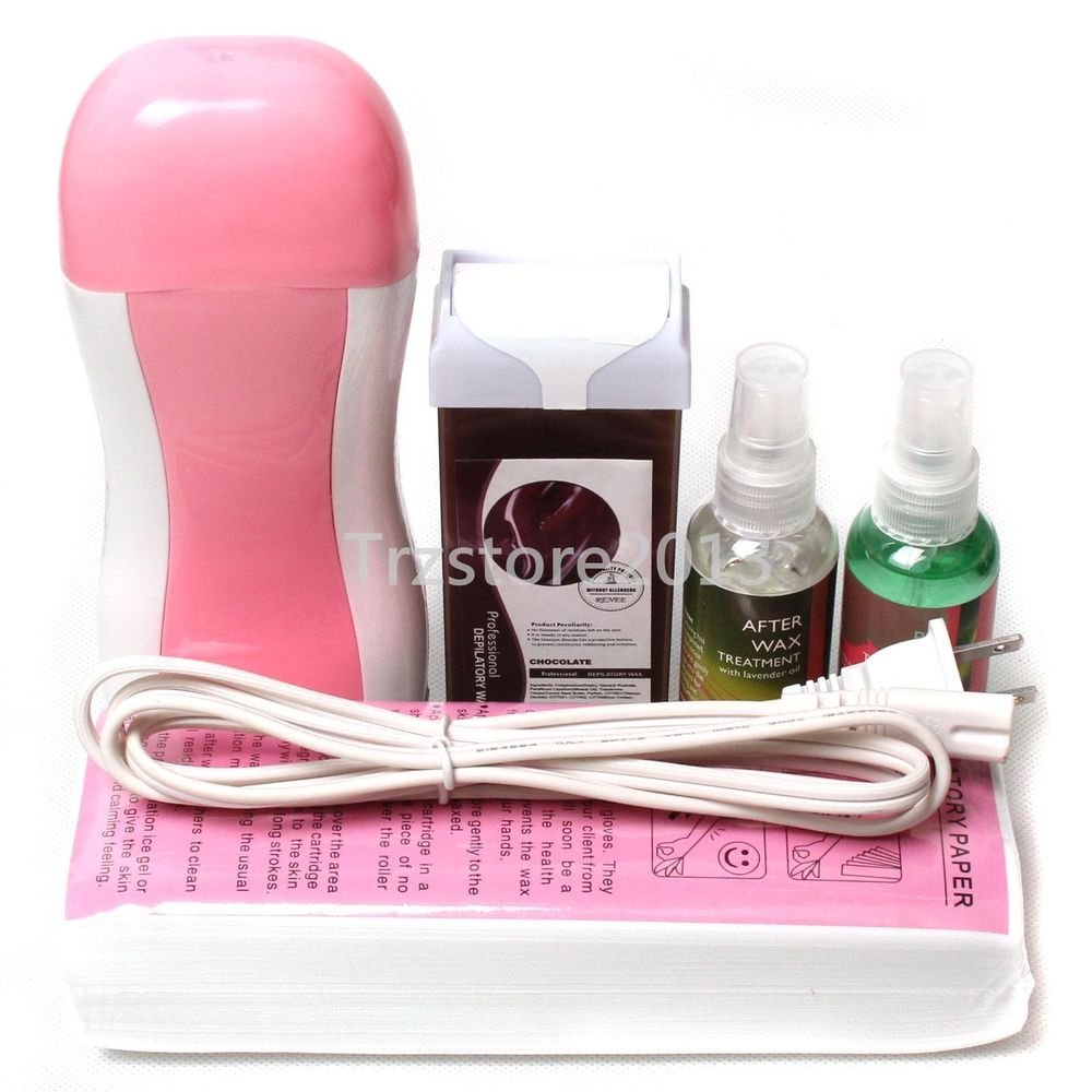 Hair Removal Roll-On Depilatory Waxing Heater Pre After Wax Treatment Spray Kit
