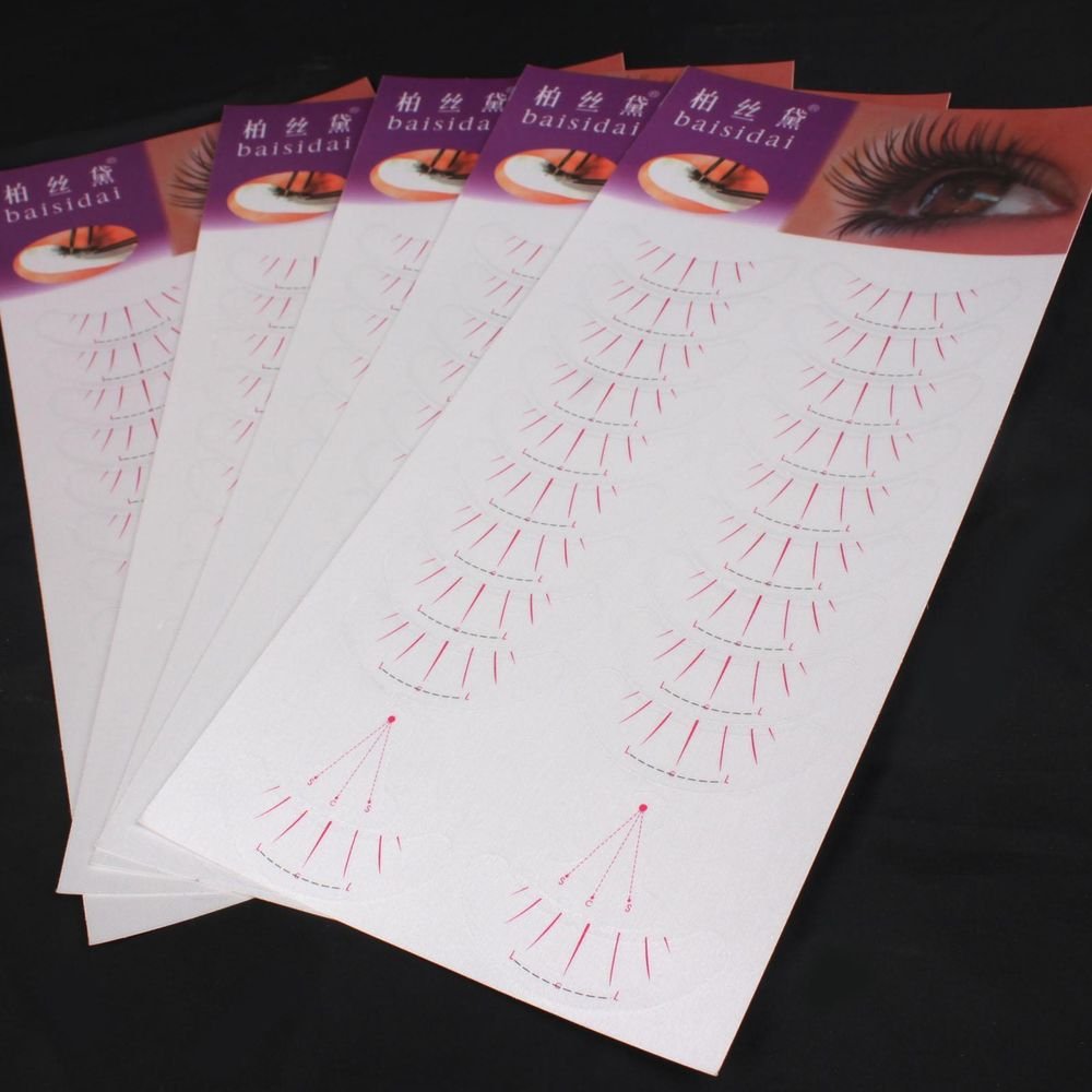 50 Silk Matte Under Eye Patch Tape Pad False Eyelash Individual Extension Tools