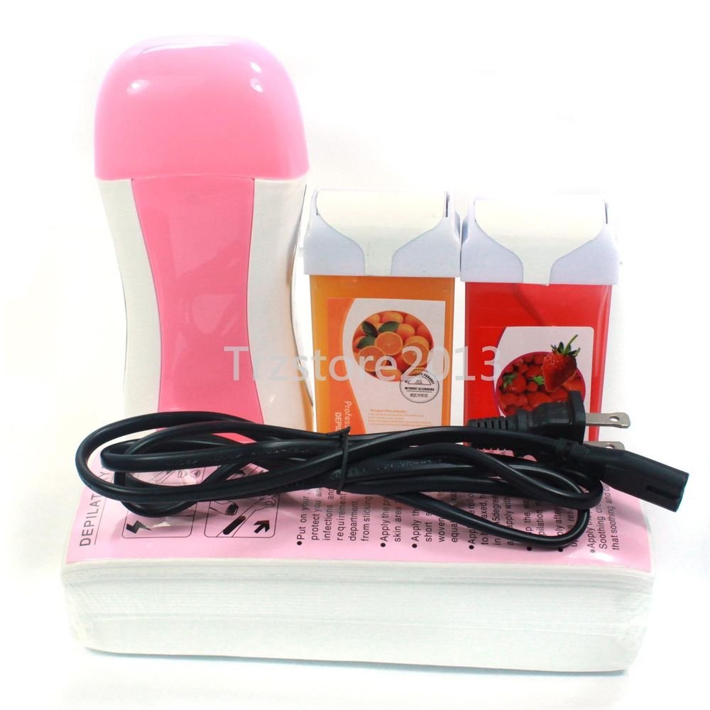 Hair Removal Roll-On Depilatory Heater Wax Waxing Carriage Warmer Paper Kit Tool