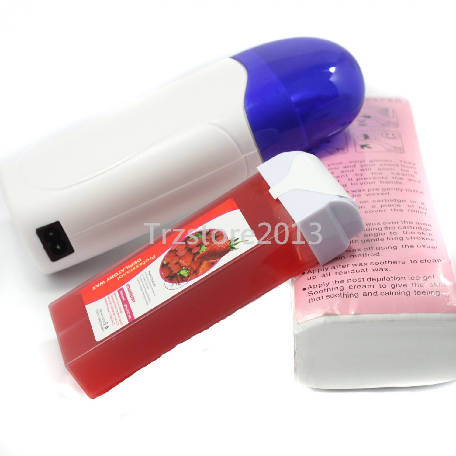3 in 1 Roll-On Depilatory Heater Strawberry Wax Waxing Paper Hair Removal Tools