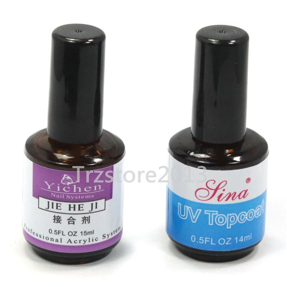 Nail Art Top Coat Primer Base Gel UV Gel Polish Decoration Tips Manicure Tools