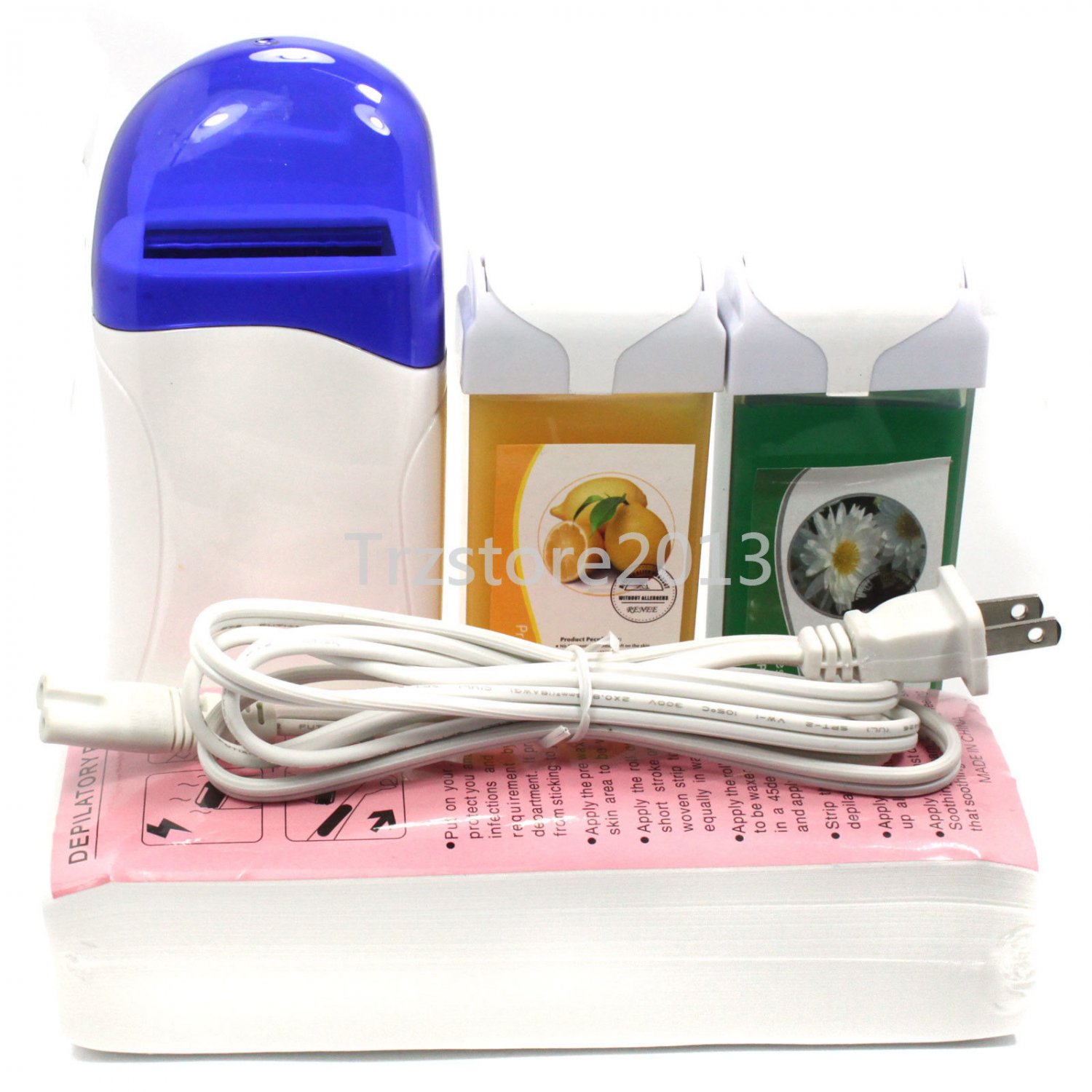 Pro Hair Removal Roll-On Refillable Depilatory Heater Wax Waxing Paper Kit Tools