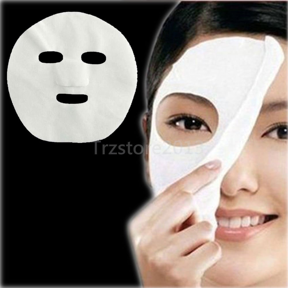 100 PCS Lady Nonwoven DIY Facial Mask Face Masks Paper Cotton SPA Salon Tool