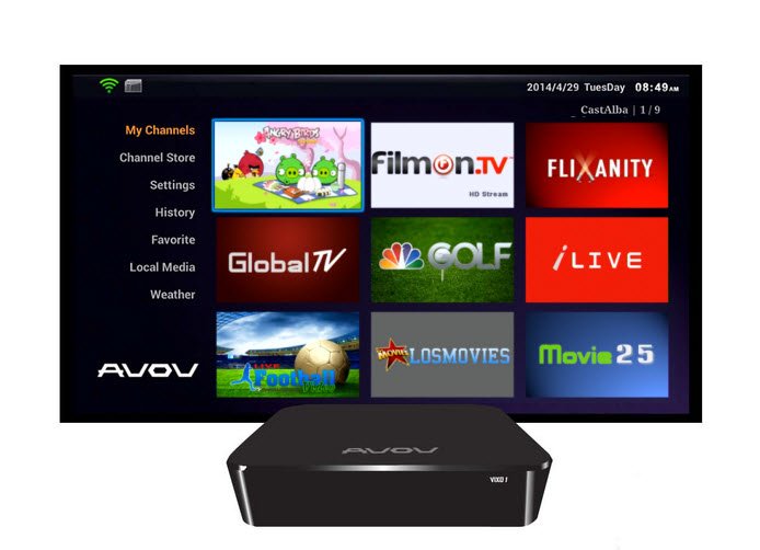 aVoV VIXO1 Streaming Media Player with Android OS & Micky Hop Platform