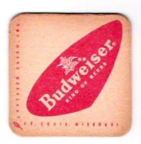 1960s Budweiser Beer Coasters Lot of 24 New Unused