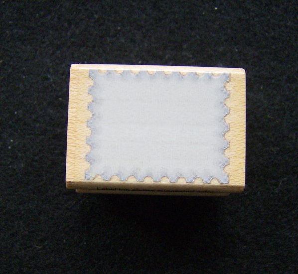 Hero Arts Shadow Stamps Scalloped Edge Background New Wood Mounted Rubber Stamp
