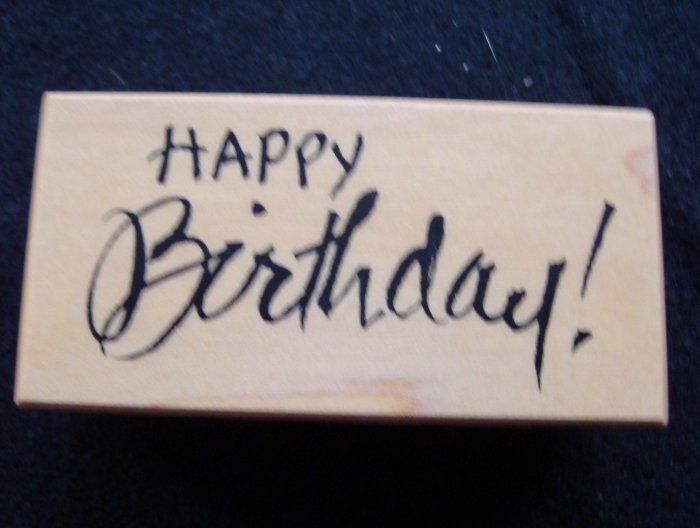 PSX F-2320 Happy Birthday Rubber Stamp New 1997