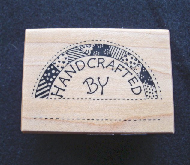 PSX D595 Handcrafted by Quilt Rubber Stamp New 1988