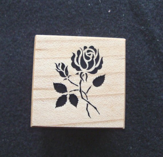 PSX B007 Rose Rubber Stamp New 1989