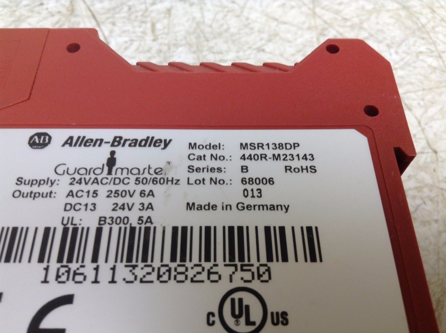 Allen Bradley R M Msr Dp V Ac Dc Safety Relay Rm