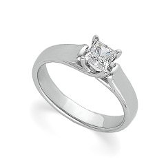 Platinum Solitaire Diamond Bridal Engagement Ring